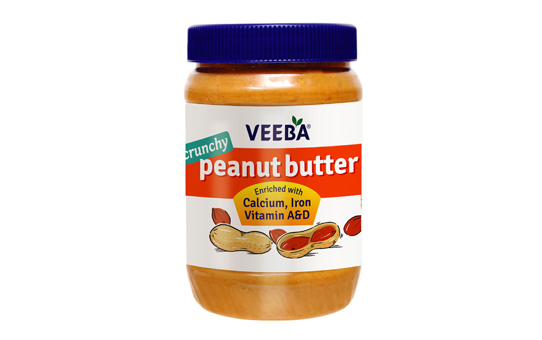 Veeba Peanut Butter Crunchy    Plastic Jar  1 kilogram